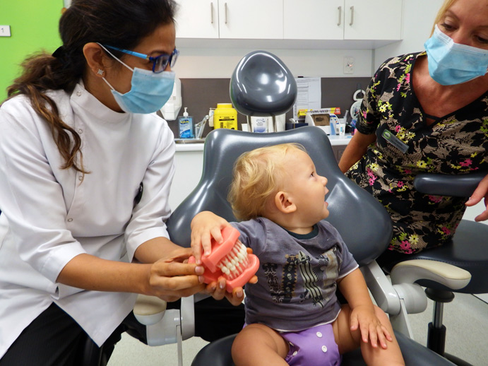 Baby at Bytes Dental Lismore Dentist